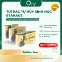 Túi Rác Tự Hủy Sinh Học STAHAUS 45x55cm (màu đen) (3 cuộn/1kg)