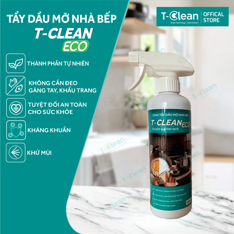 Chai tẩy dầu mỡ T-Clean  500 ml