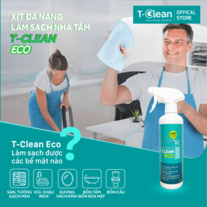 Xịt Đa Năng Làm Sạch Nhà Tắm T-Clean Eco (Chai 500ml)