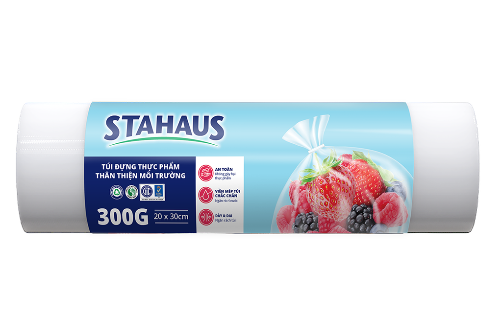 Túi Đựng Thực Phẩm Thân Thiện Môi trường STAHAUS 20x30cm (300G/cuộn)