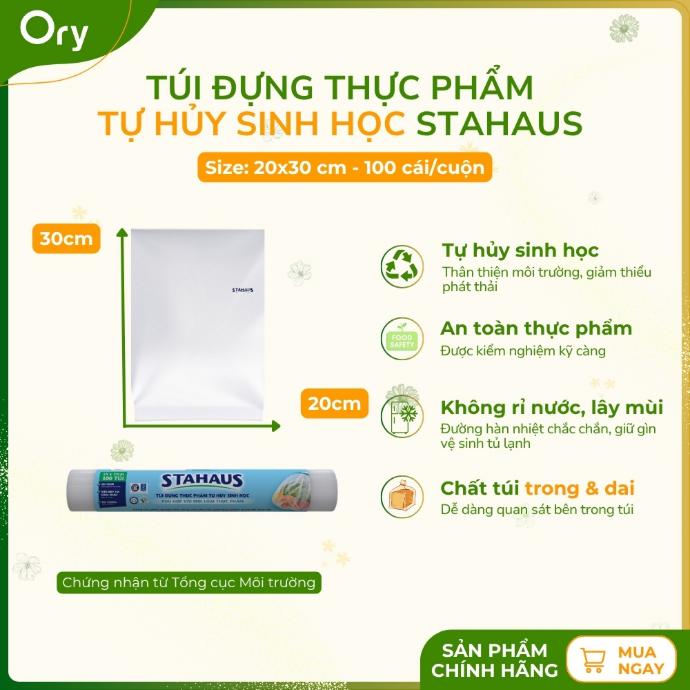 Túi đựng thực phẩm THSH STAHAUS 20x30cm (100 cái/cuộn)