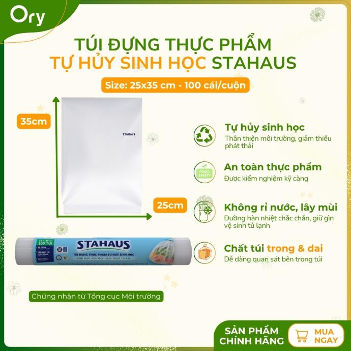 Túi đựng thực phẩm THSH STAHAUS 25x35cm (100 cái/cuộn)