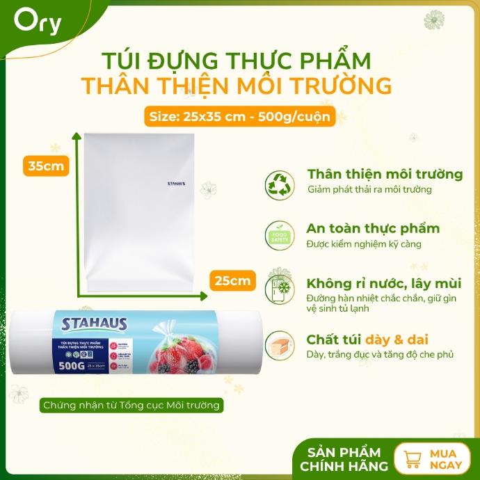 Túi đựng thực phẩm TTMT STAHAUS 25x35cm (500g/cuộn)