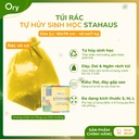 Túi Rác THSH STAHAUS 65x78cm, (màu xanh, hồng, vàng) (3cuộn/1kg)