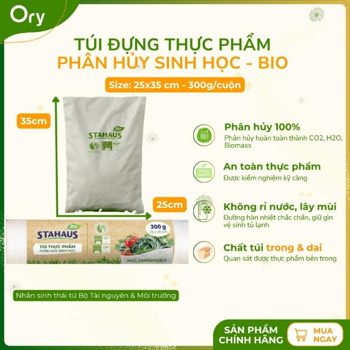 Túi đựng thực phẩm BIO Stahaus 25x35 cm (300g/cuộn)