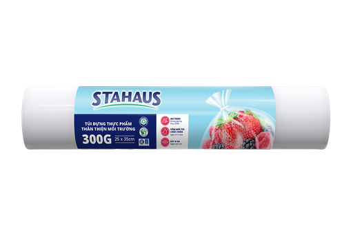 Túi Đựng Thực Phẩm Tân Thiện Môi Trường STAHAUS 25x35cm (300G/cuộn)