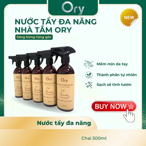 Nước tẩy đa năng nhà tắm ORY, sáng bừng từng góc (chai 500ml)