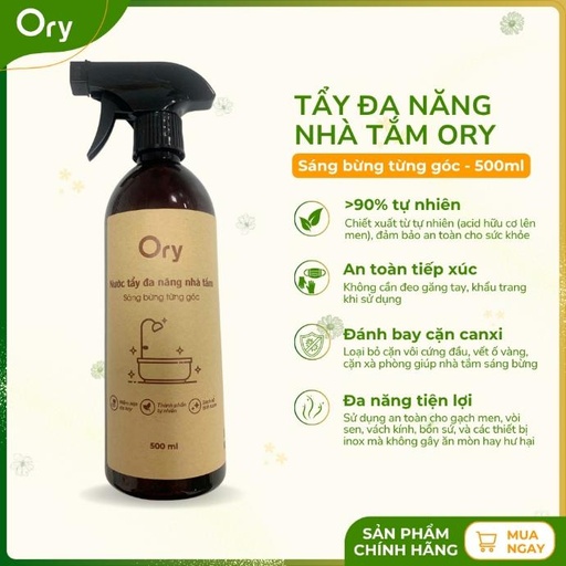 [P300003] Nước tẩy đa năng nhà tắm ORY, sáng bừng từng góc (chai 500ml)