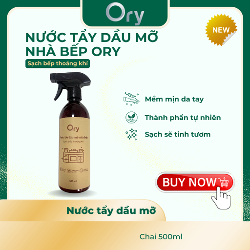 [P300002] Nước tẩy dầu mỡ nhà bếp ORY, sạch bếp thoáng khí (chai 500ml)