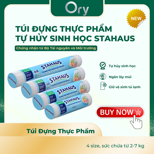 [G600006] Túi đựng thực phẩm THSH STAHAUS 30x40cm (200 túi/cuộn)