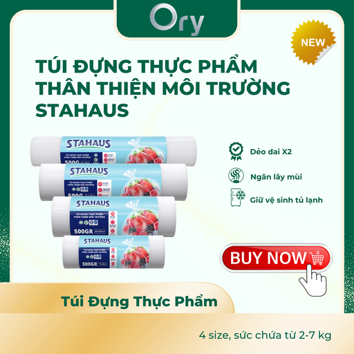 [G600010] Túi đựng thực phẩm TTMT STAHAUS 20x30cm (500G/cuộn)